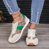 Oversized Women's Casual Flower Lace-up Shoes