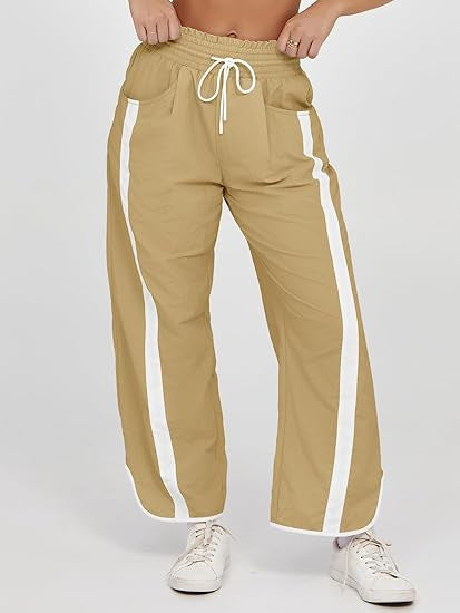 Pantaloni casual larghi con coulisse da donna