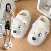 Ankle Wrap Cotton Slippers Female Interior Home Insulated Cotton-padded Shoes