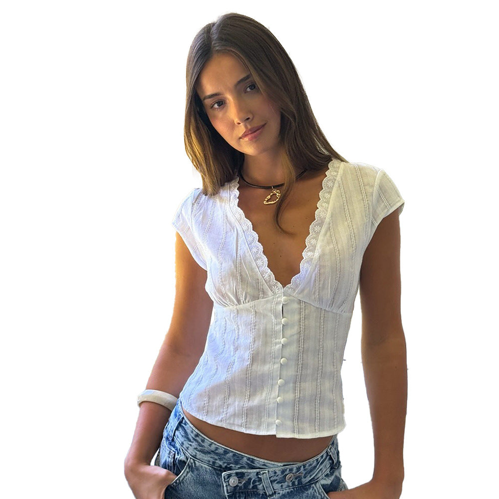 Camicia Bianca Transfrontaliera Stile Europeo E Americano