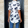Top stampato da donna alla moda