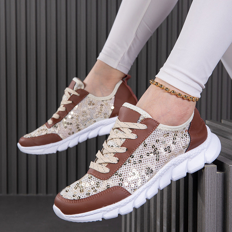 Hollow Breathable Fashion Lace-up Light Casual Shoes