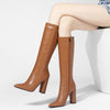 Pointed Toe Chunky Heel High Heel Autumn And Winter Women's High Boots