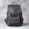 Retro Crazy Horse Leather Men's First Layer Cowhide Backpack
