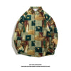 Men's Loose Hong Kong Style Retro Long Sleeve Printed Shirt
