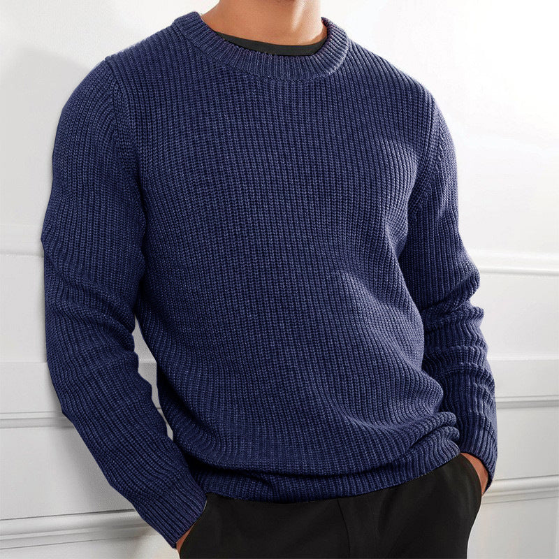 New Men's Casual Knitted Sweater Long Sleeve
