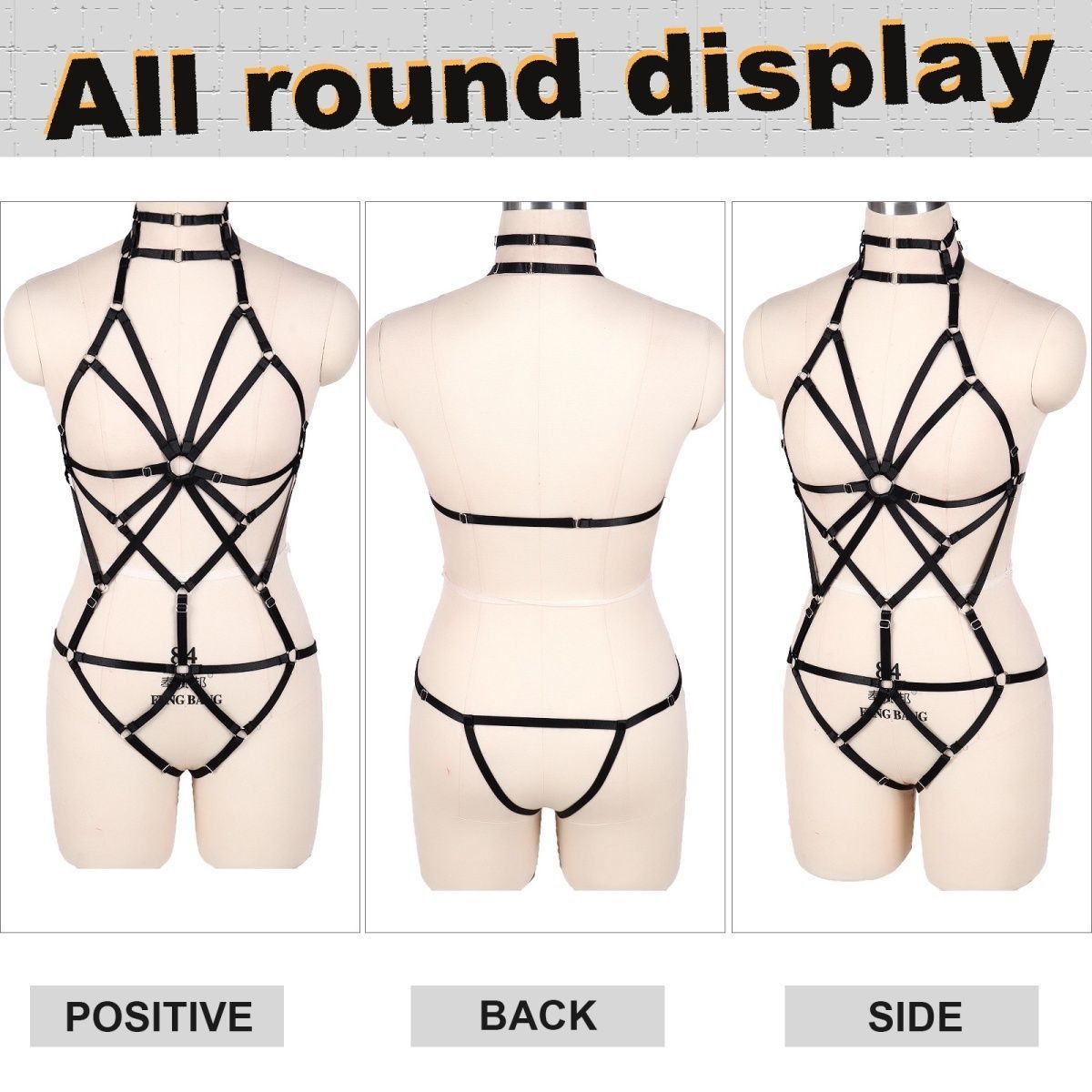 PYS Bar Nightclub Costume Intimo con lacci Accessori Cintura da donna