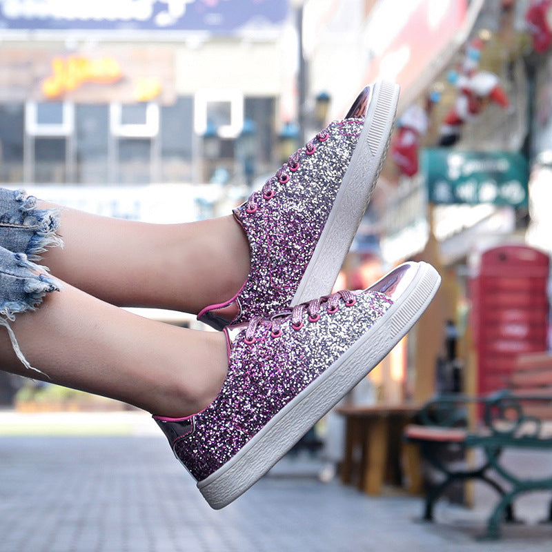 Women's Colorful Sequins Casual Low-top Shoes