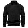 Men's Autumn And Winter New Stand Collar Half Zip Long-sleeved Sweater