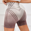 Women's High Waisted Gradient Fitness Shorts