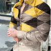 European And American Mens Printed Shirt Cardigan Longsleeved Shirt