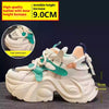 Mesh Surface Hollowed Casual Shoes Height Increasing Women Shoes