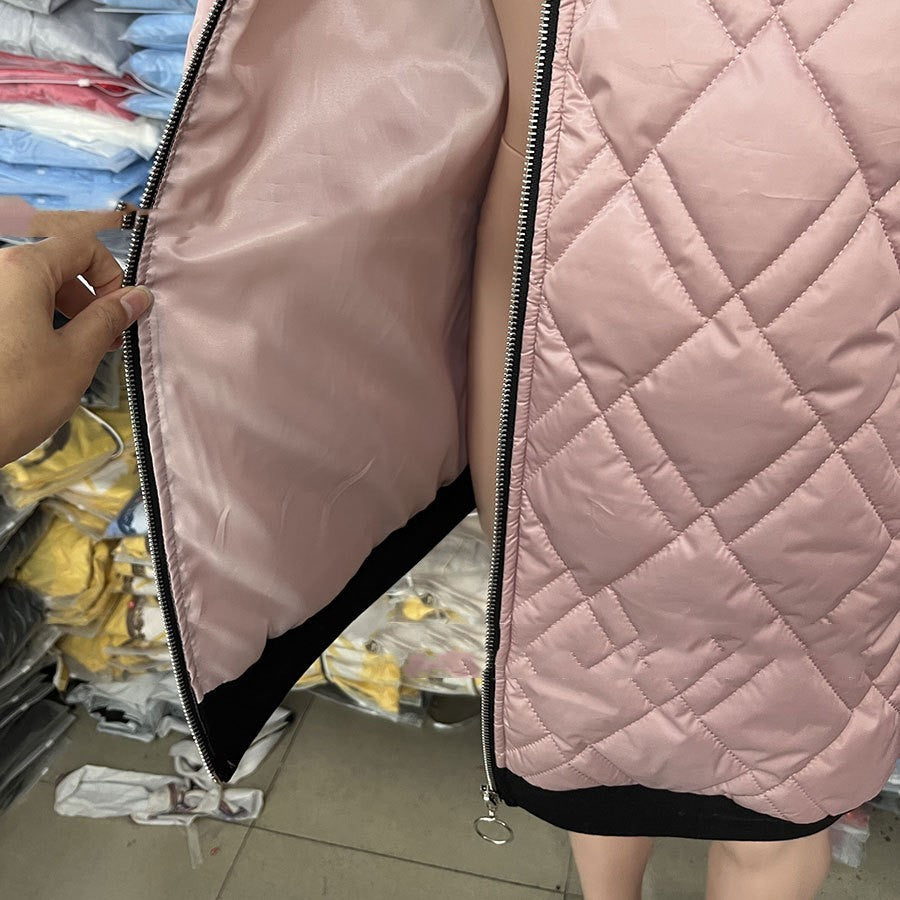 Women's Casual Hooded Pure Color Cotton Clothing Coat