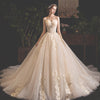 Abito da Sposa Estivo con Top a Fascia Stile Mori e Gonna a Strascico