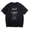 T-shirt a maniche corte da uomo con strass, modello Fashion Personality, taglie forti