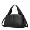 Female Solid Color Retro Texture Top Layer Cowhide Messenger Bag