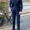 Abiti da uomo slim fit in lana a spina di pesce retrò Autunno Inverno