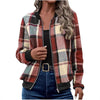 Temperament Commute Women's Plaid Zipper Baseball Uniform