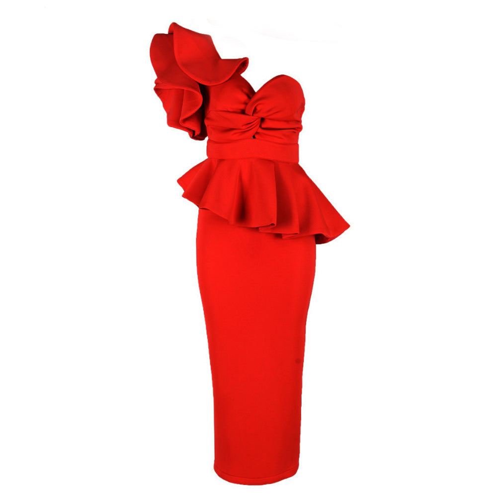 Vestito sexy senza spalline