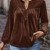 Casual Temperament Commute Button Long Sleeve Top