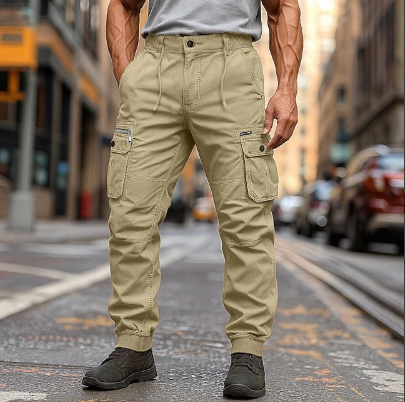 Pantaloni oversize alla moda da uomo europei e americani, tute affusolate multicolori per il tempo libero