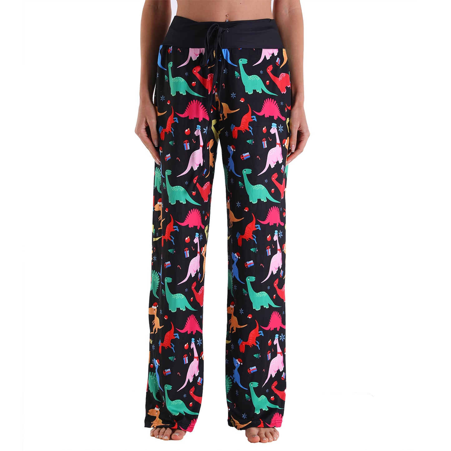 Loose Lace-up Camouflage Printed Pants