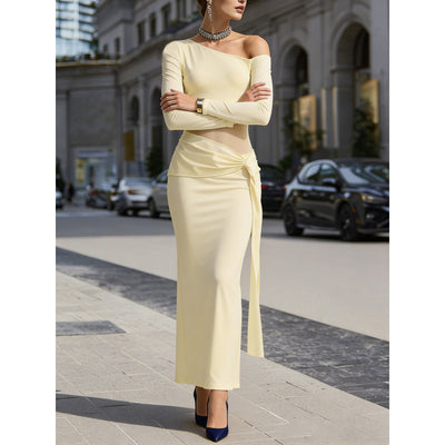 Dress With A Decorative Waist Tie