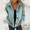 Autumn And Winter Female Temperament High Sense Retro Solid Color Woolen Coat