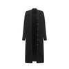 Long Below The Knee Trendy Solid Color Women's Trench Coat