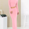 Women's Autumn Pure Color Comfort Slim Fit Two-piece Suit