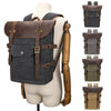 European And American Computer Crazy Horse Leather Backpack
