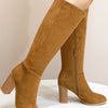 Women's Square Toe High Heel Fashion Boots