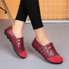 Button Plus Size Casual All-match Low Top Velcro Peas Flat Shoes