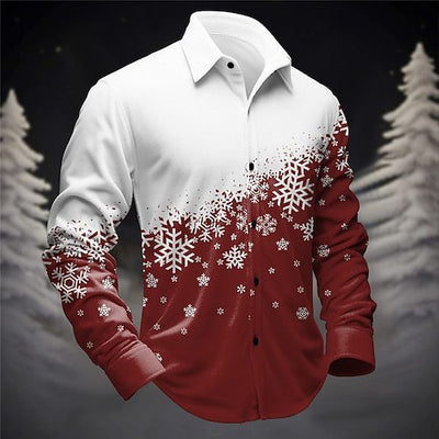 Men's Loose High-grade Comfortable Long Sleeve Lapel Button Shirt Top Fashion Brand