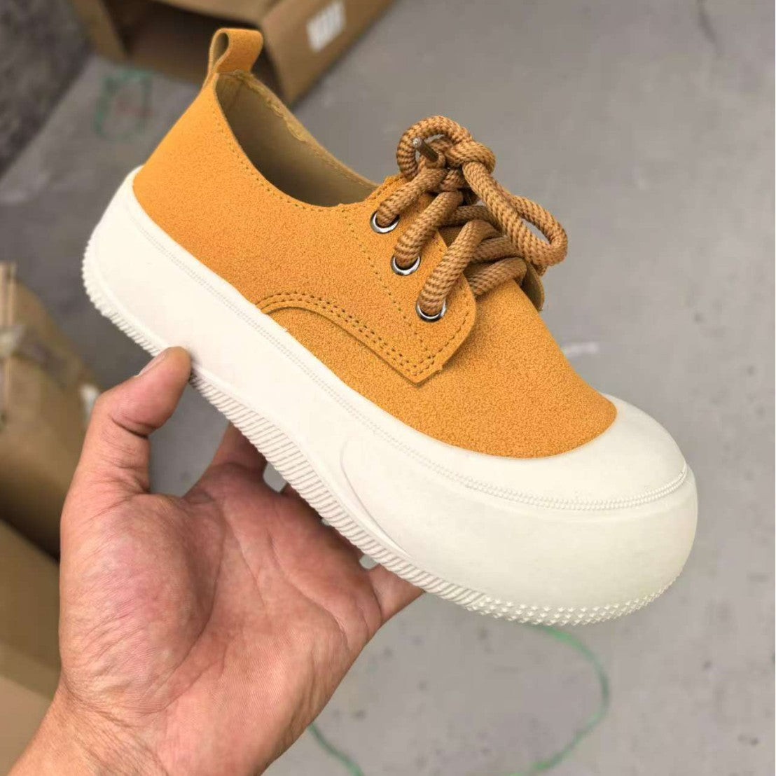 Height Increasing 4CM Platform Shoes Women's Casual Platform Round Toe Loafers