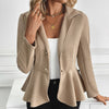 Elegant Office Suede Fabric Jacket Coat