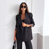 Long Sleeve Elegant Slim-fit Solid Color Small Suit Jacket