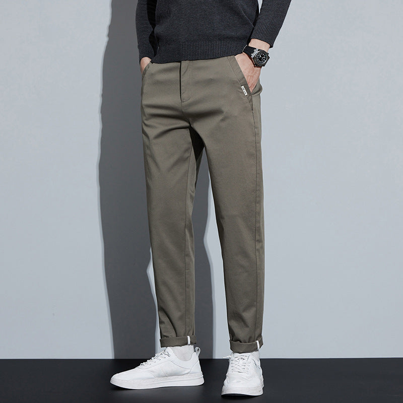 Combed Cotton Light Business Casual Pants Men