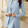 Women's Solid Color Lightly Mature Coat Jumpsuit Skirt Outfit