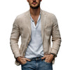 Giacca da uomo casual in cotone e lino