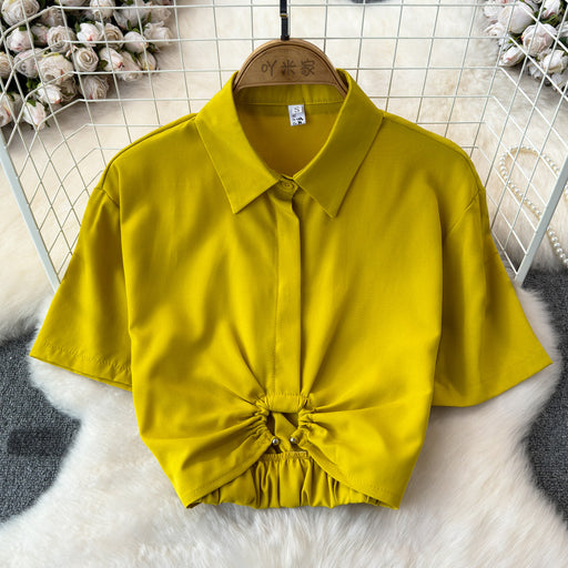 Summer French Minority Design Blouse Shirt For Women