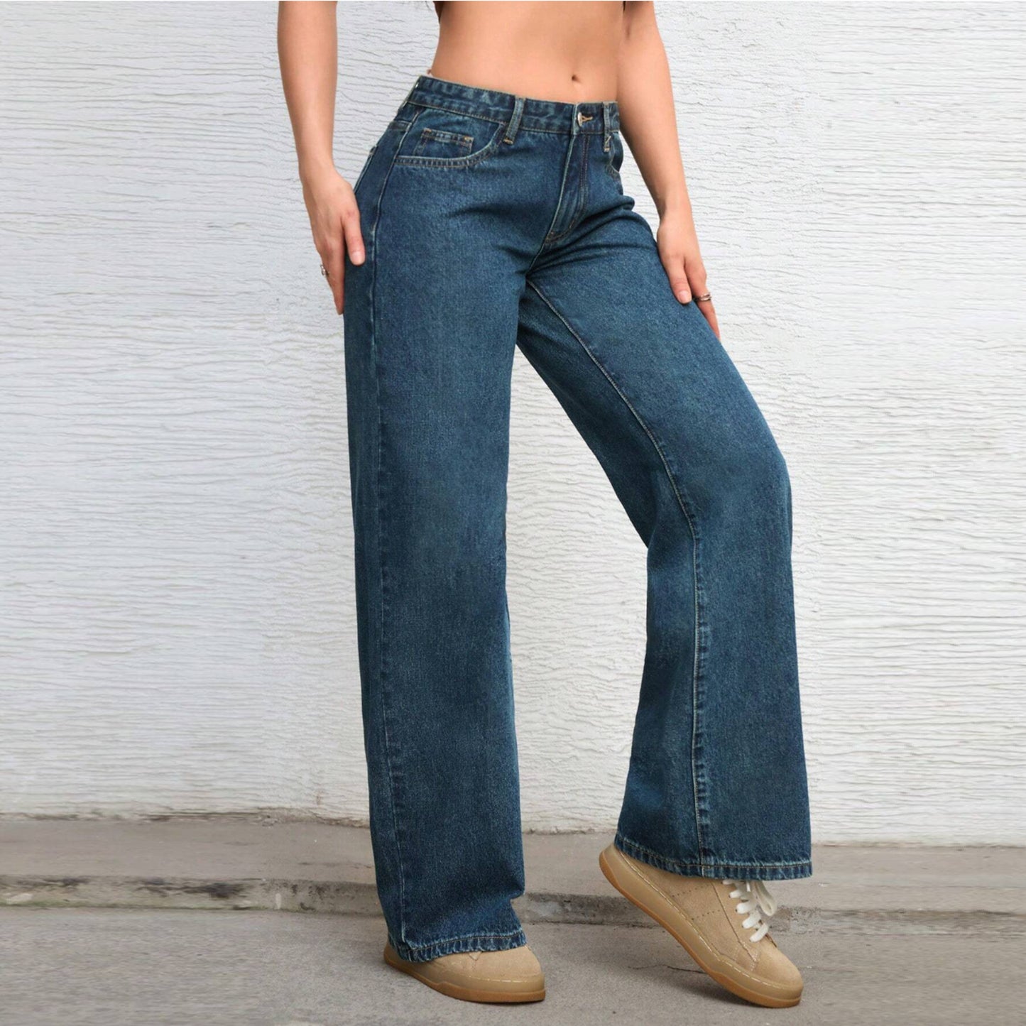 Mocio snellente dritto, stile retrò americano coordinato