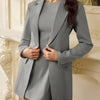Women's Solid Color Lightly Mature Coat Jumpsuit Skirt Outfit