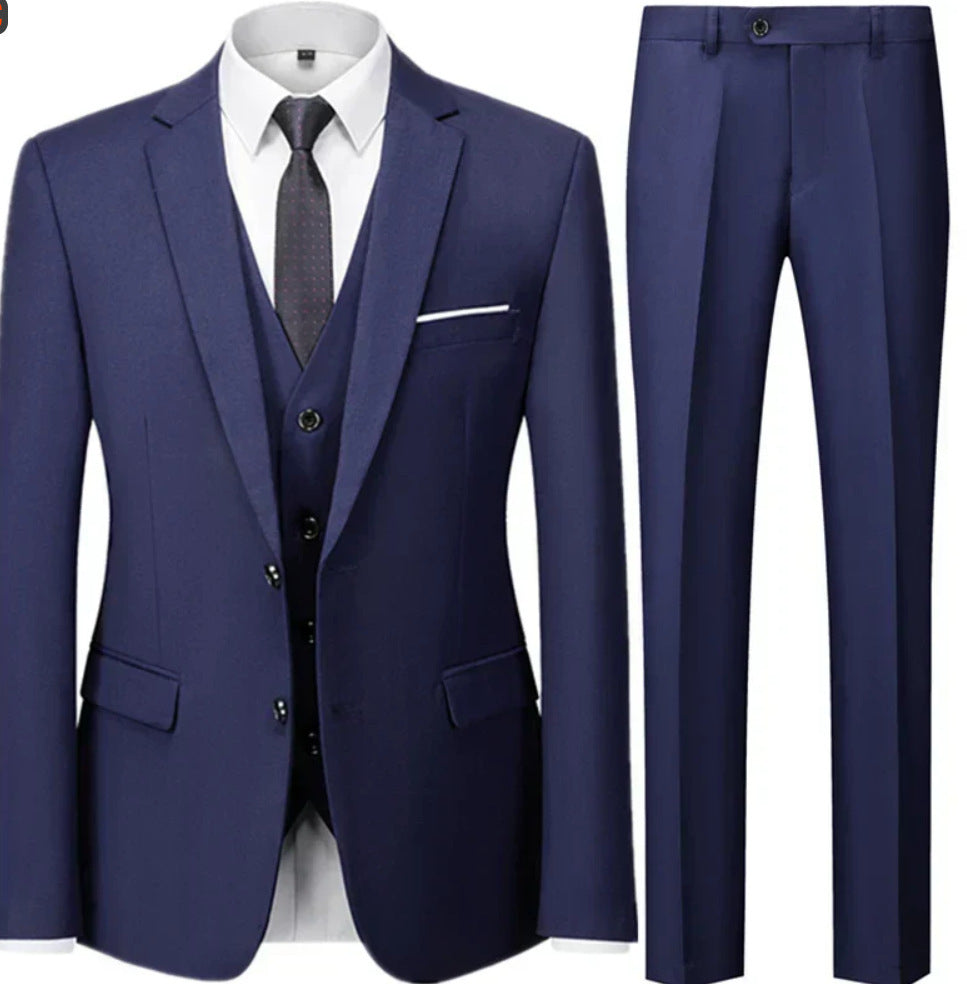 Completo da uomo tre pezzi abbigliamento da lavoro abbigliamento formale