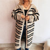 Hooded Color Contrast Striped Retro Casual Loose Sweater