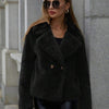 Fashion Loose Short Fox Fur Women's Coat