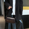 Fashion Winter All-matching Oil Wax Leather Shoulder Underarm Bag