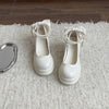Sweet French Chunky Heel Mary Jane Shoes Shallow Mouth All-matching
