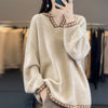 V-neck Sweater Women's Fashionable Outer Wear Top