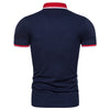 Men's Stitching POLO Shirt Plus Size Men's Short Sleeves